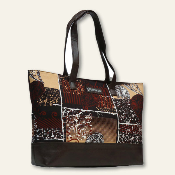 Claret Paisely Tote Bag