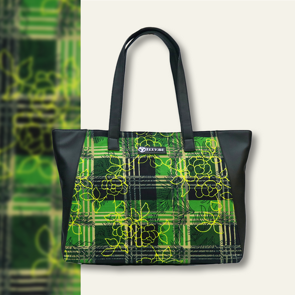 Emerald Bloom Tote Bag