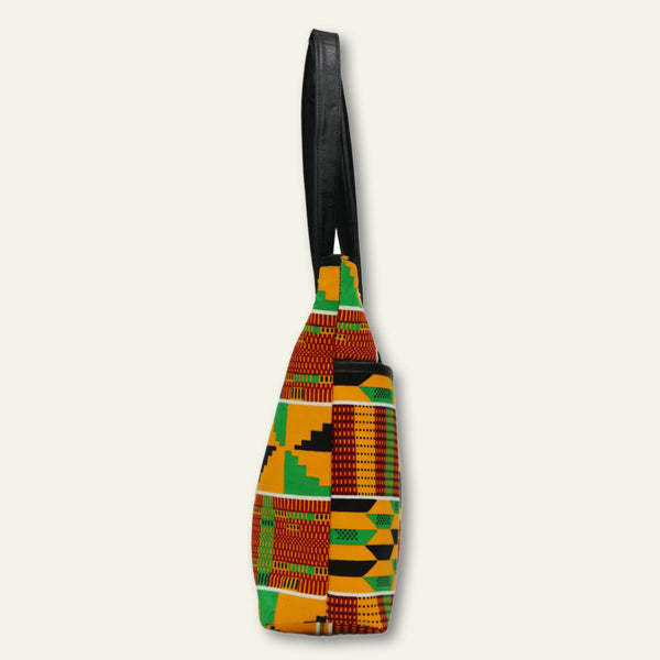 Yellow Kente Tote Bag